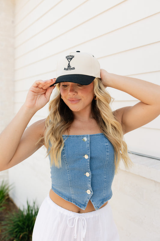 Bikinis & Martinis Vintage Trucker Hat