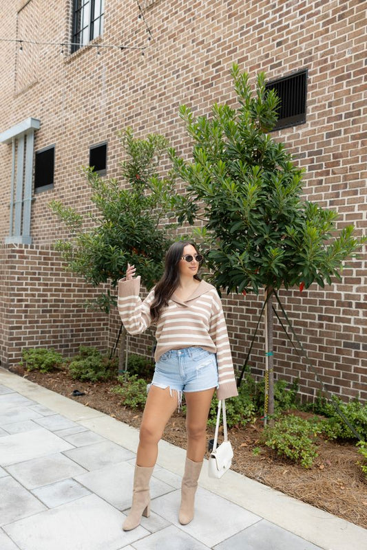 Polly Striped Knit Sweater