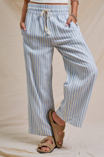 Wesley Wide Leg Drawstring Pants