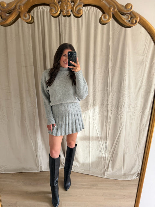 Tori Sweater & Pleated Skirt Set