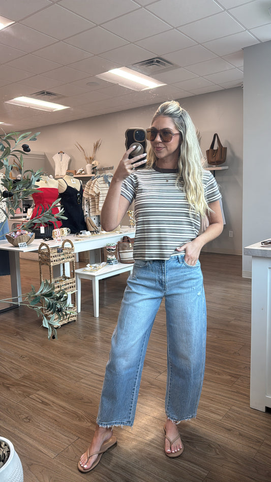 Mila Stripe Baby Tee