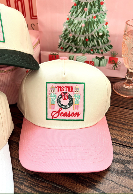 Tis The Season Christmas Vintage Trucker Hat