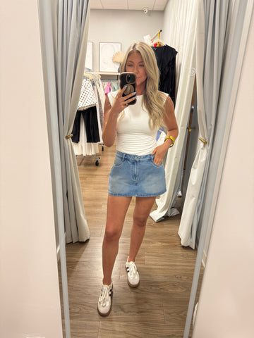 Lenny Denim Skort