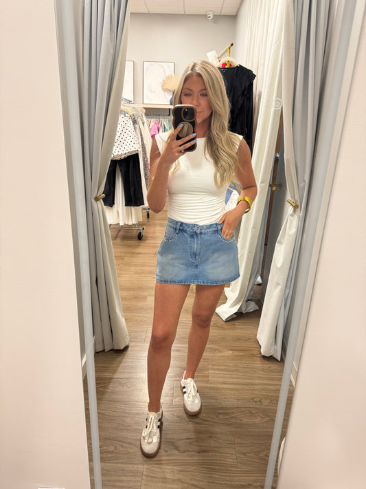 Lenny Denim Skort