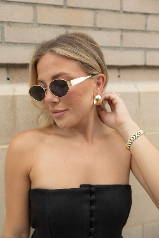 Crescent Hoop Earrings