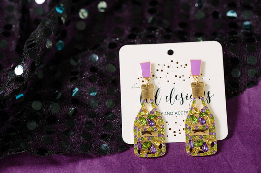 Mardi Gras Champagne Bottles