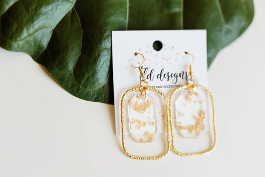 Gold Fleck Earrings