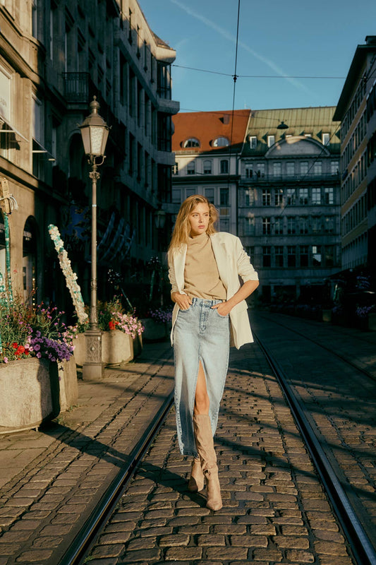 Dolly Denim Midi Skirt
