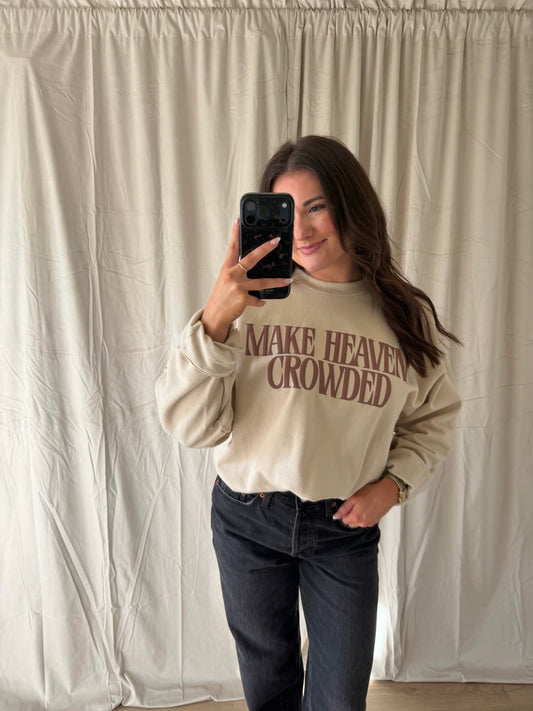 Make Heaven Crowded Puff Sweatshirt