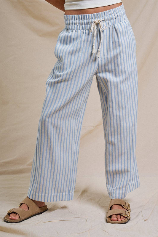 Wesley Wide Leg Drawstring Pants