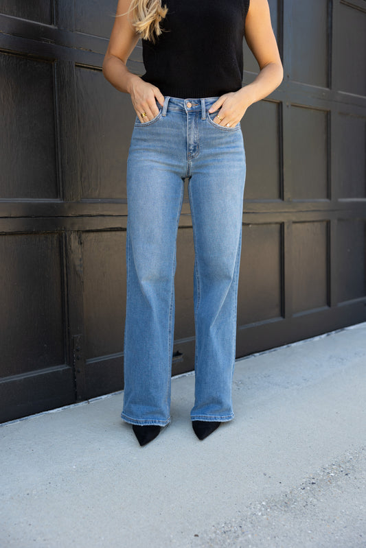Kate High Rise Wide Leg Jeans