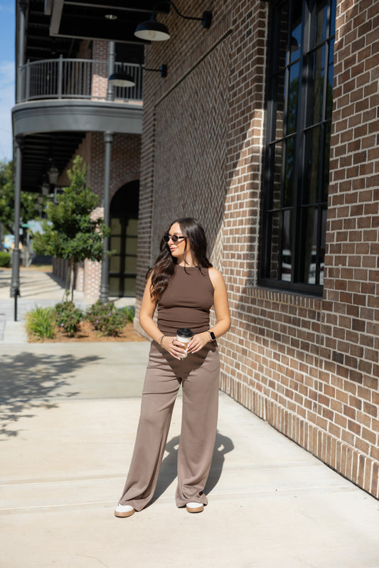Farrah Flowy Knit Drawstring Pants