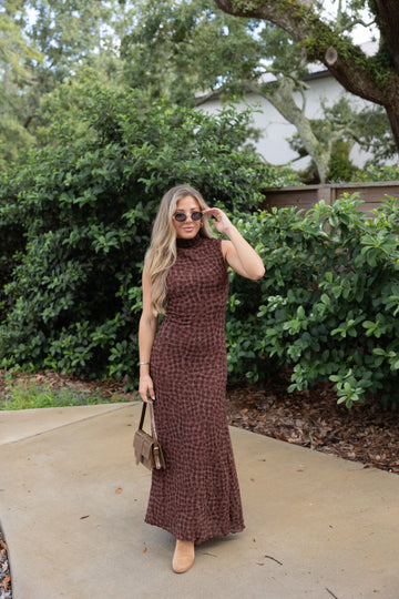 Emerson Mock Neck Maxi Dress