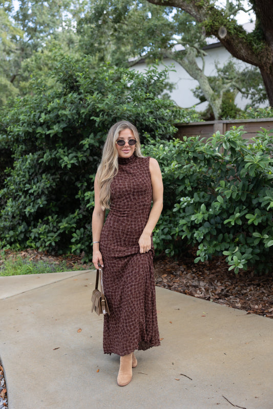 Emerson Mock Neck Maxi Dress
