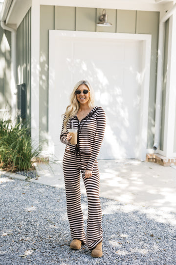 Izzy Striped Drawstring Pants