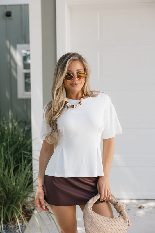Cici Cinched Waist Top