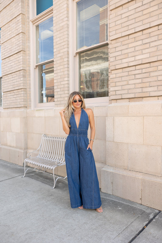 Brooks Halter Wide Leg Jumpsuit
