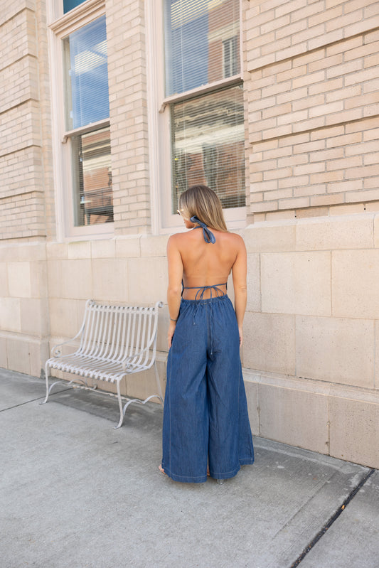 Brooks Halter Wide Leg Jumpsuit