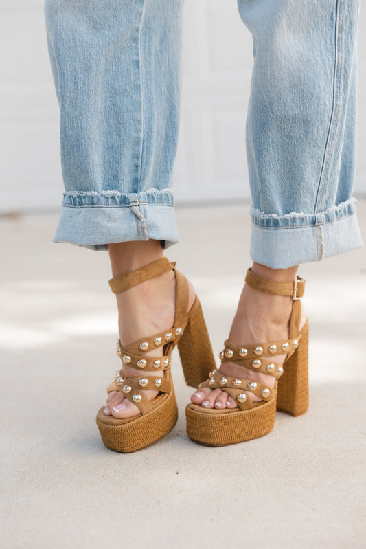 Yara Studded Platform Heel