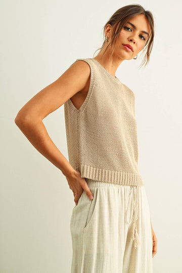 Blaise Sleeveless Knit Top