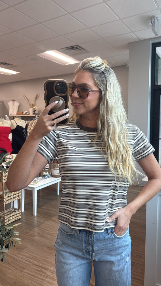 Mila Stripe Baby Tee