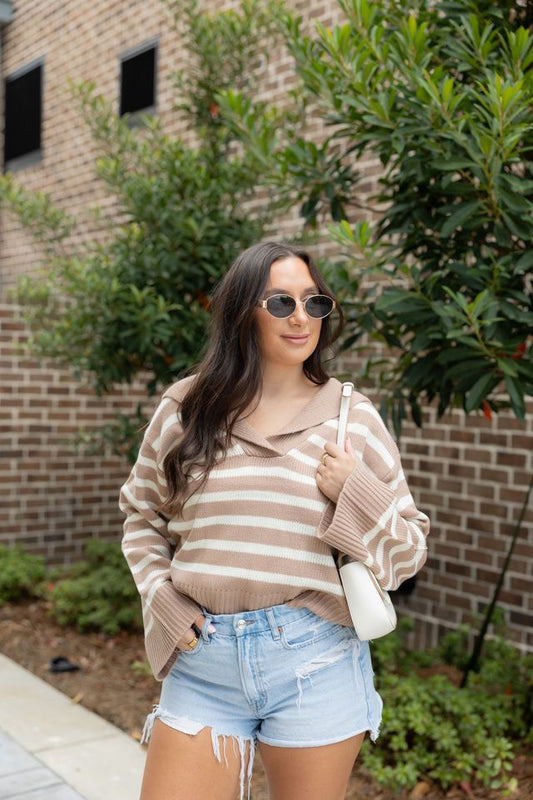 Polly Striped Knit Sweater