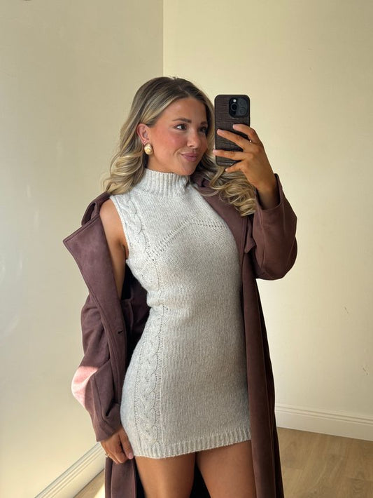 Sophia Sleeveless Sweater Dress