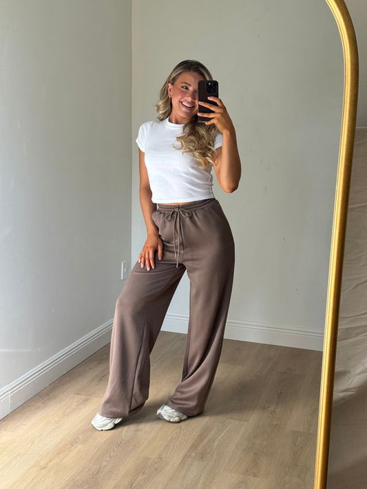 Farrah Flowy Knit Drawstring Pants