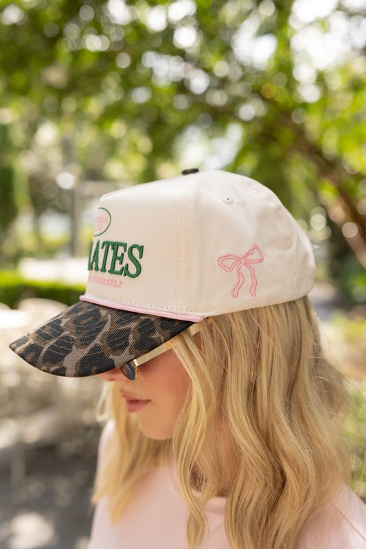 Hot Girls Go To Pilates Leopard Vintage Hat