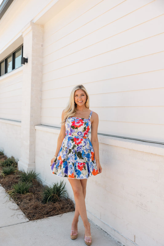 Spring Fling Floral Mini Dress
