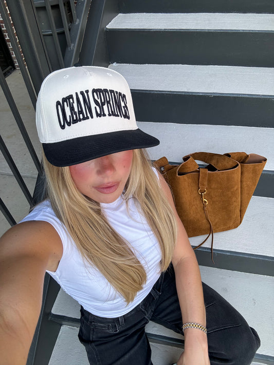 Ocean Springs Vintage Hat, Black