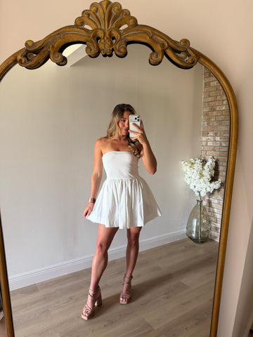 Stratton Strapless Flowy Mini Dress