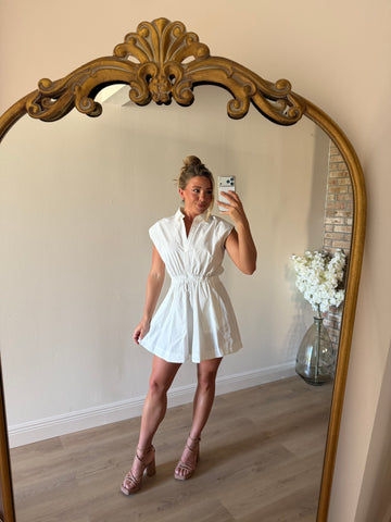 Eli Sleeveless Collared Mini Dress