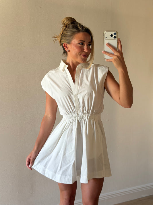 Eli Sleeveless Collared Mini Dress