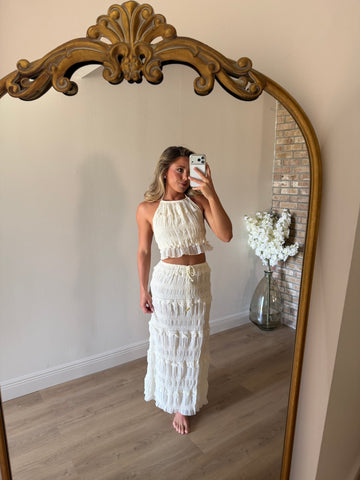 Mia Ruffled Matching Skirt Set