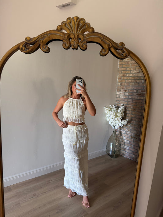 Mia Ruffled Matching Skirt Set