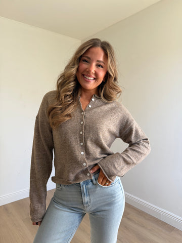 The Essential Button Down Cardigan Top