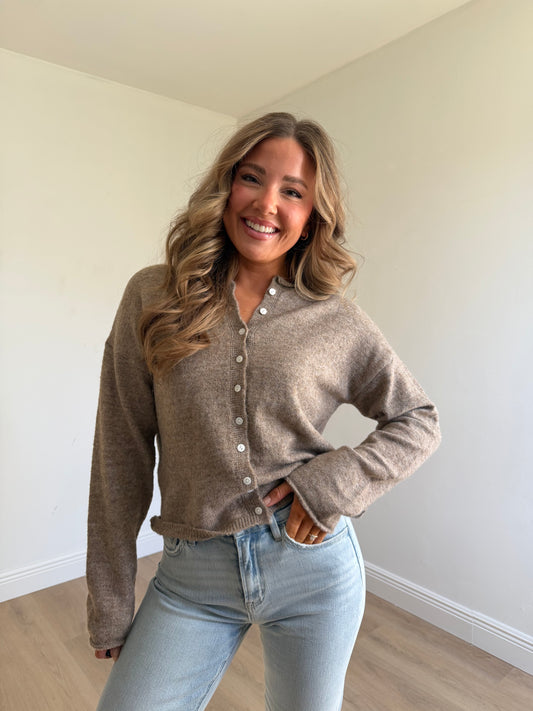 The Essential Button Down Cardigan Top