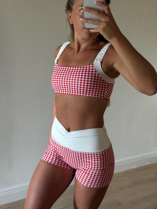 Roxy Ruched Waistband Biker Shorts