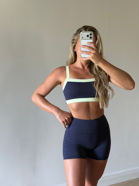 Match Point Contrast Sports Bra