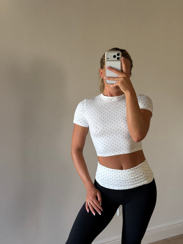 Poppy Polka Dot Crewneck Tee
