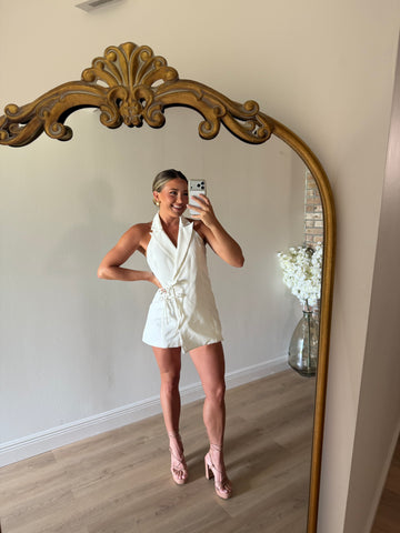 Hollis Halter Wrap Romper