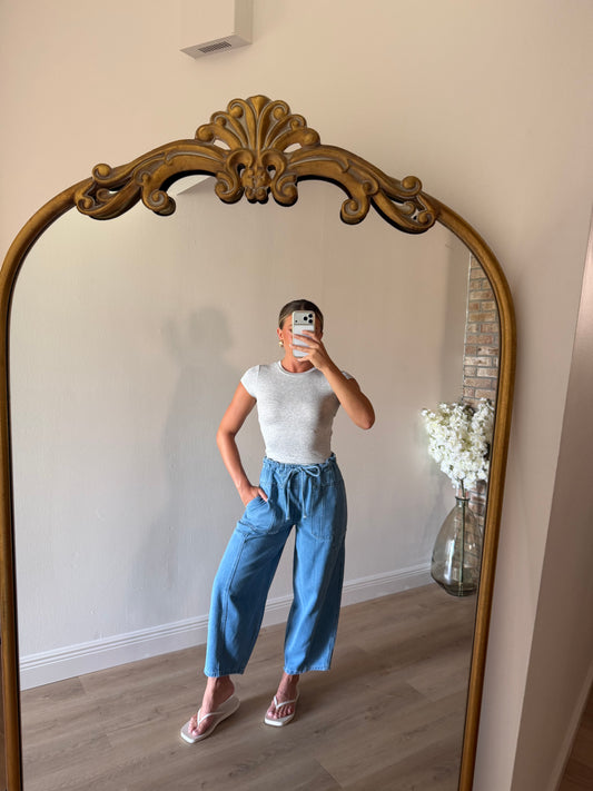 Dede Drawstring Barrel Pants