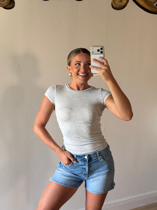 Gina High Rise Denim Shorts