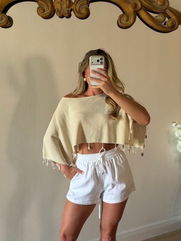 Beachside Beaded Poncho