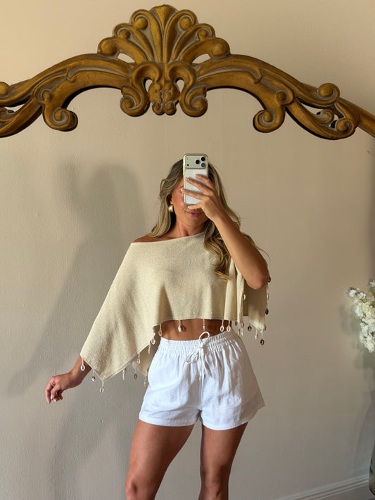 Beachside Beaded Poncho