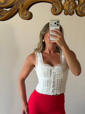 Rhett Square Neck Ruffle Top