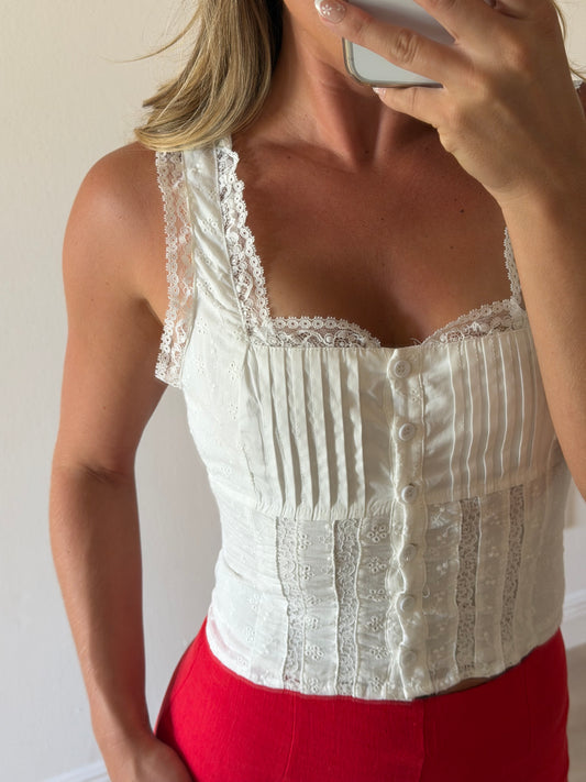 Rhett Square Neck Ruffle Top