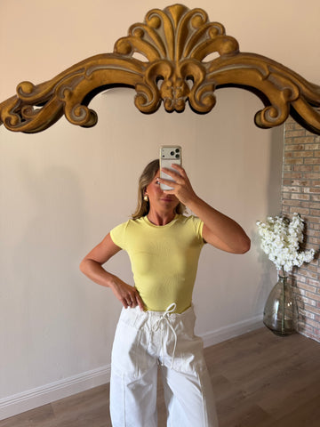 Serena Ribbed Cap Sleeve Top
