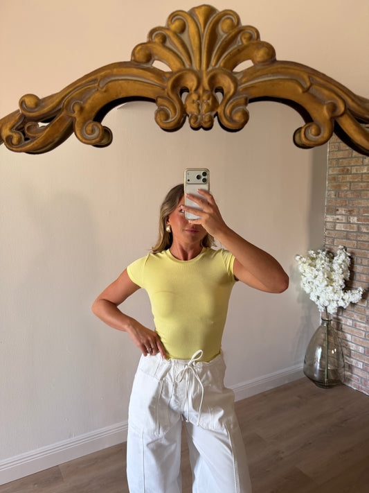 Serena Ribbed Cap Sleeve Top